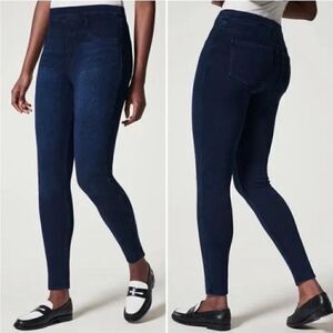 SPANXS Jean-ish leggings blue size Small NWT